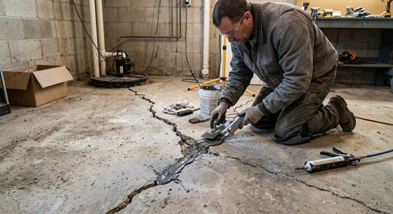 Cracked Basement Floor Repair in Fort Myers, FL