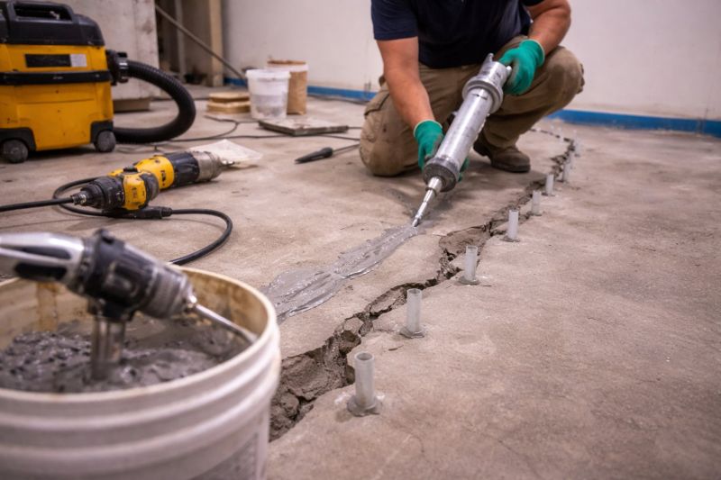 Cracked Basement Floor Repair in Fort Myers, FL